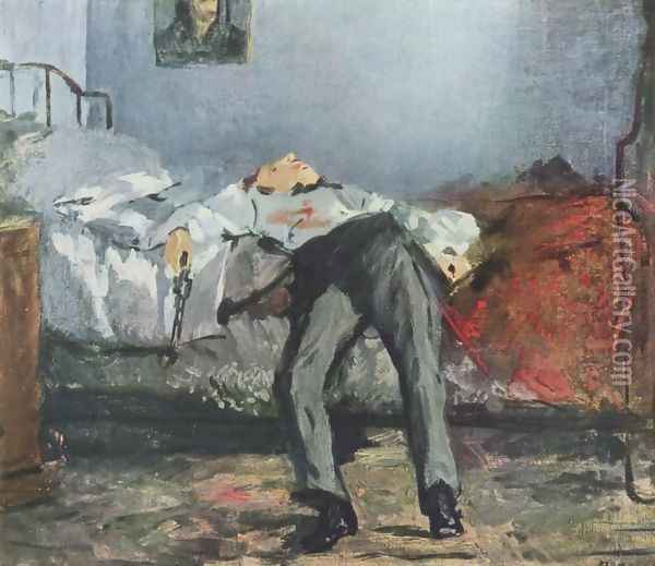 Suicide Oil Painting - Edouard Manet