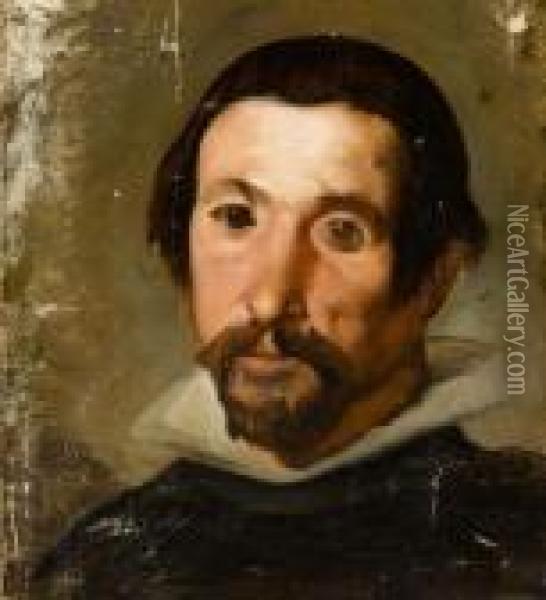 Portrait Of A Man Oil Painting - Diego Rodriguez de Silva y Velazquez