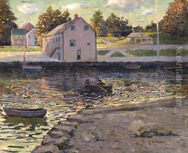 Boating Oil Painting - Ernest Lawson