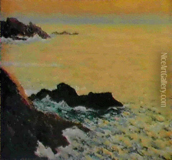 La Mer D'or - Quiberon Oil Painting - Maxime Maufra