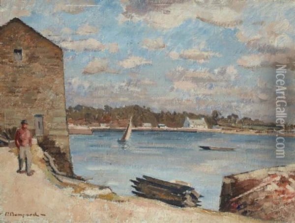 Moulin A Maree Oil Painting - Maurice Bompard