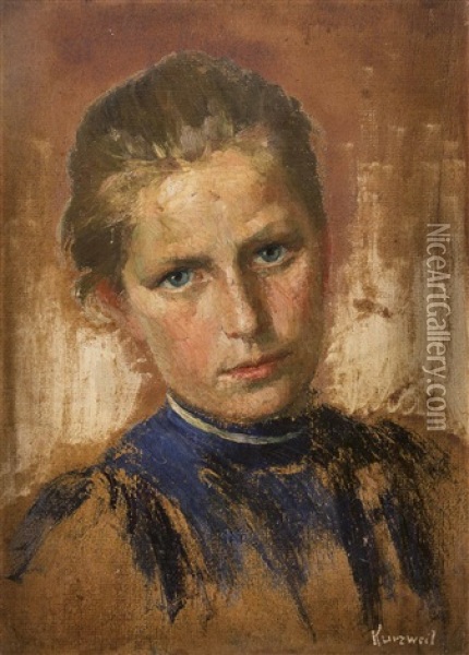 Portrat Eines Madchens Oil Painting - Max Kurzweil