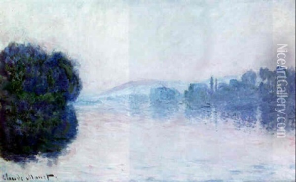 La Seine Pres De Vernon Oil Painting - Claude Monet