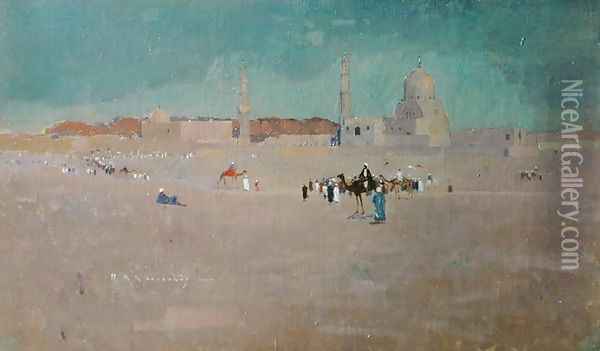 A Scene in Egypt, c.1890 Oil Painting - Robert McGowan Coventry