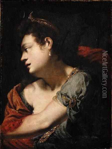 Diana Oil Painting - Giovanni Carlone