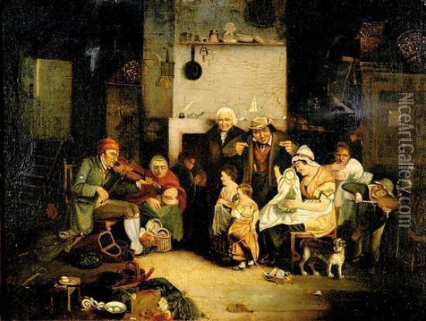 The Blind Oil Painting - Sir David Wilkie