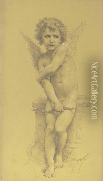Cupidon Et Son Arc Oil Painting - William-Adolphe Bouguereau