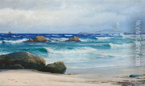 In St. Ives Bay Oil Painting - David James