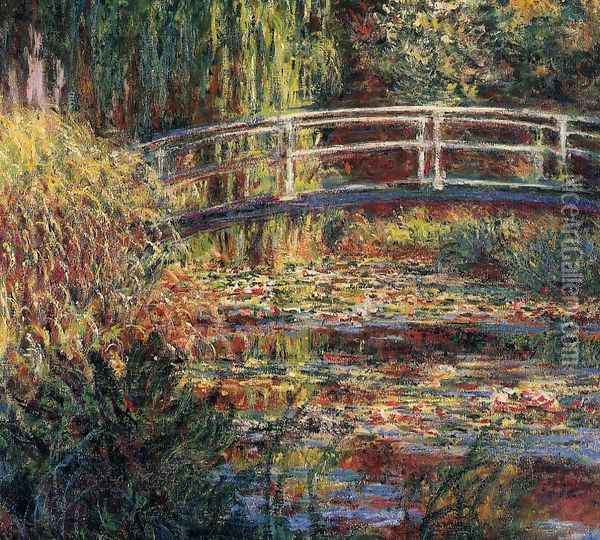 Water-Lily Pond, Symphony in Rose Oil Painting - Claude Oscar Monet