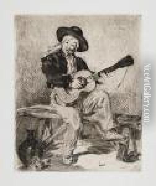 Le Chanteur Espagnol Oil Painting - Edouard Manet