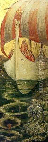 The Viking Ship Oil Painting - Andreas Duncan Carse
