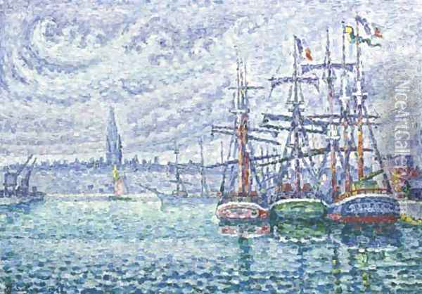 Bassin a flots. Saint-Malo Oil Painting - Paul Signac