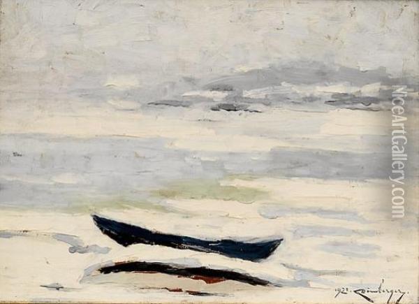 Fra Son, Vinter 1921 1921 Oil Painting - Karl Johannes Dornberger