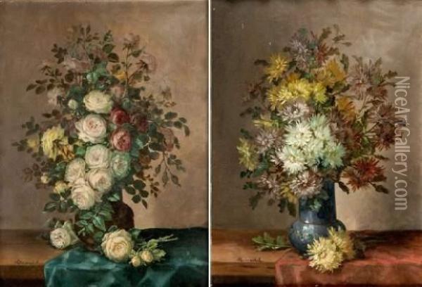 Bouquets De Fleurs Oil Painting - Durandel