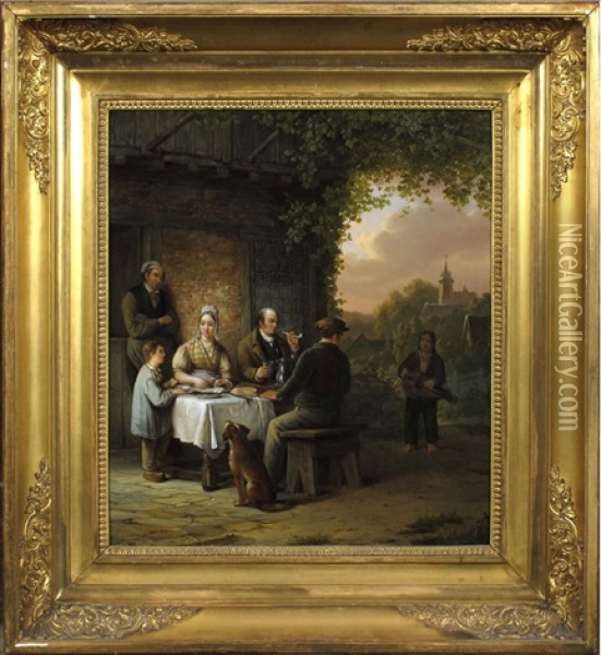 Le Petit Dejeuner Oil Painting - Willem Pouwelsen