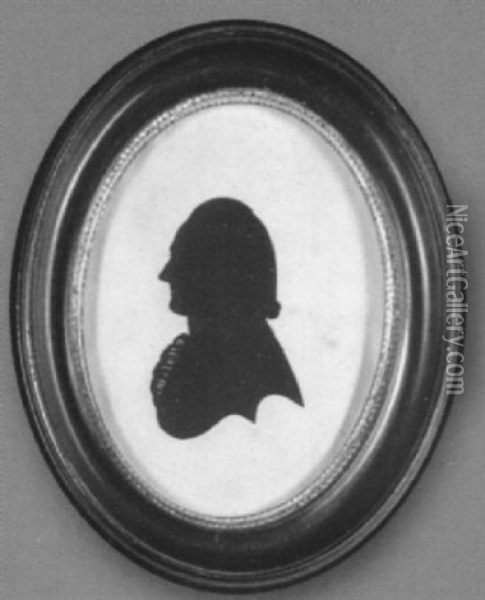 Mr. I.thorney, His Hair In Bob Wig, Wearing Frilled Cravat Oil Painting - Isabella Beetham