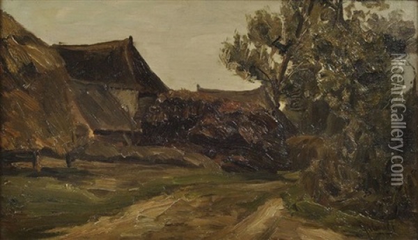 Dorfstrase In Holland Oil Painting - Paul Joseph Constantin Gabriel