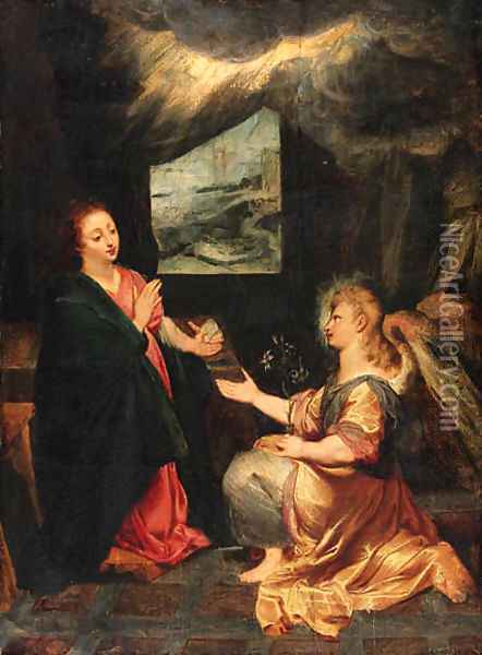 The Annunciation Oil Painting - Federico Fiori Barocci