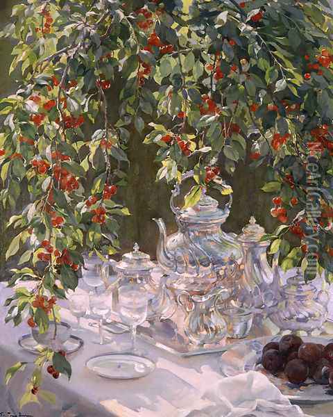 Cerezas Oil Painting - Pons Arnau Francisco