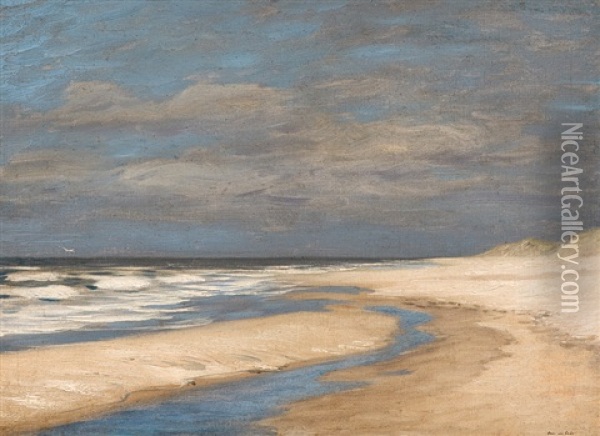 The Wadden Sea Oil Painting - Hans am Ende