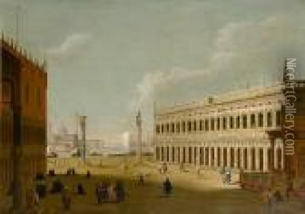 The Piazzetta San Marco, Venice Oil Painting - (Giovanni Antonio Canal) Canaletto