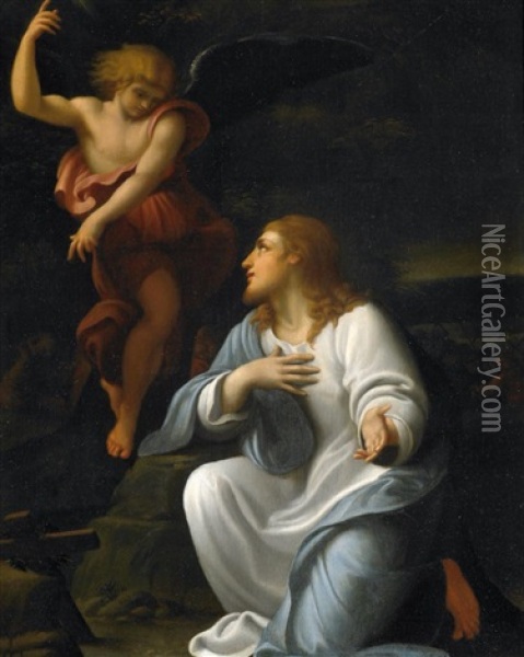 Christus Im Garten Gethsemane Oil Painting - Annibale Carracci