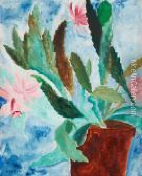 Flower Still Life Oil Painting - Sigrid Hjerten