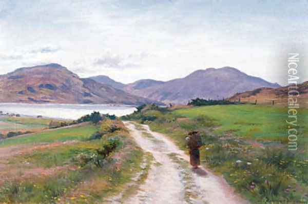 A Glimpse of Loch Etive Oil Painting - Joseph Farquharson