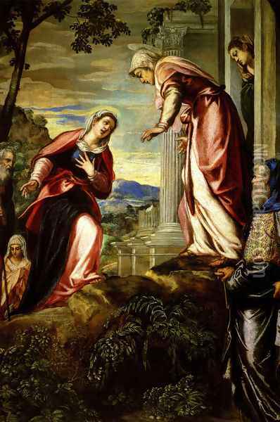 The Visitation 1 Oil Painting - Jacopo Tintoretto (Robusti)