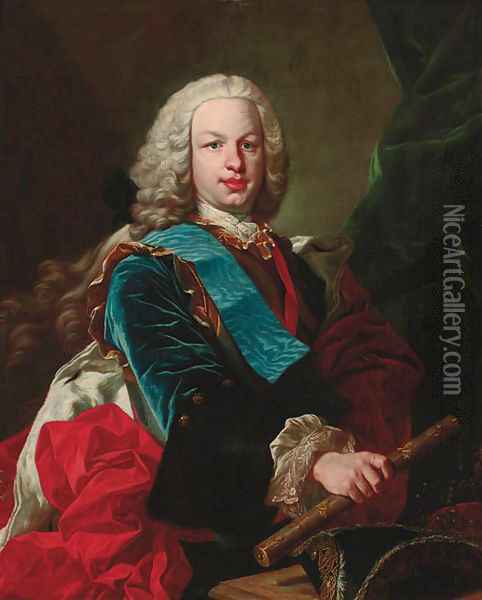 Portrait of a nobleman Oil Painting - Jean Baptiste van Loo