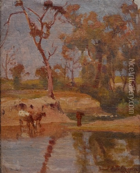 Sunny Day In Victoria, Australia Oil Painting - John Ford Paterson