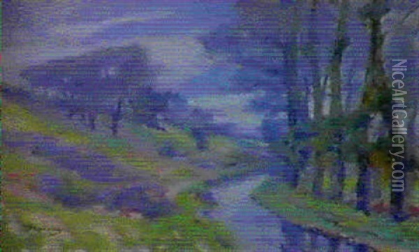 Ruisseau Boise En Saintonge Oil Painting - Paul Madeline