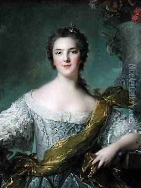 Victoire de France 1733-99 at Fontevrault 1748 Oil Painting - Jean-Marc Nattier