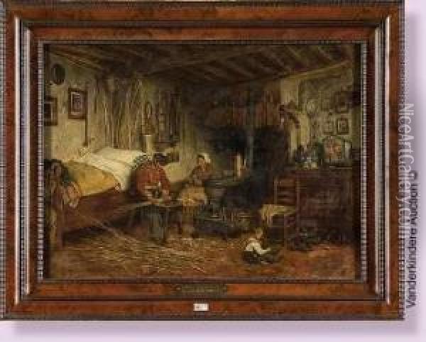 Le Fabricant D'allumettes Oil Painting - Henri De Braeckeleer