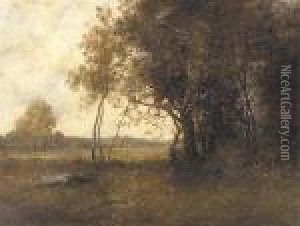 The Edge Of The Wood Oil Painting - Leon Richet