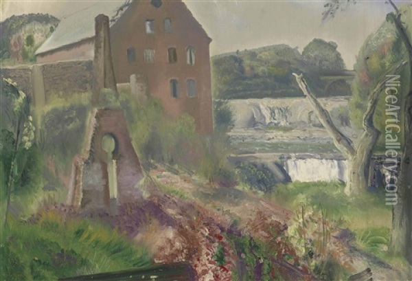 Deserted Factory Oil Painting - George Bellows
