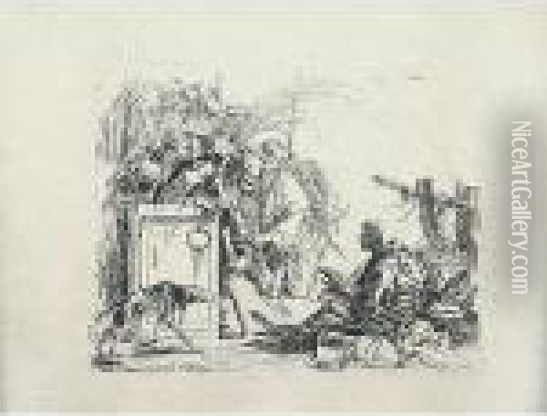 La Morte Da Udienza Oil Painting - Giovanni Battista Tiepolo