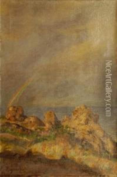 Regnbue 1896 Oil Painting - Hans Olaf Heyerdahl