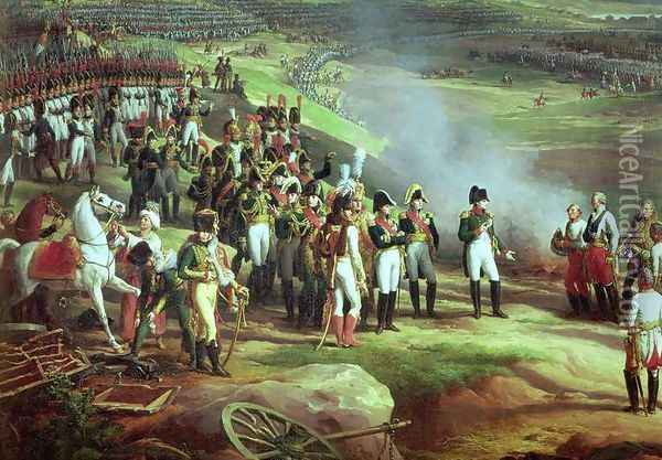 The Surrender of Ulm, 20th October 1805, detail of Napoleon, 1815 Oil Painting - Charles Thevenin