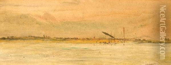 A View On The Nile Oil Painting - William Lionel Wyllie