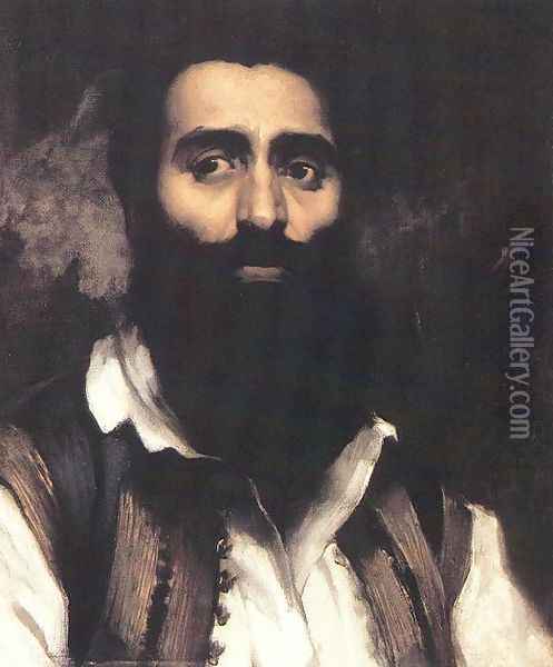 Portrait of Miklos Zrinyi 1858 Oil Painting - Viktor Madarasz