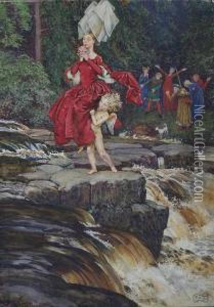 Love Will Find Out The Way Oil Painting - Eleanor Fortescue Brickdale