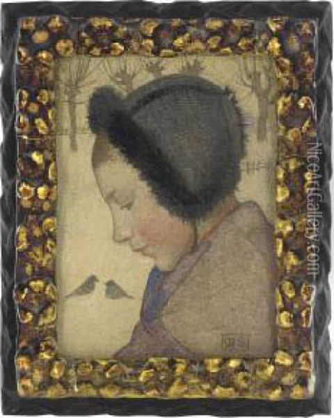 Winter Oil Painting - Marianne Stokes
