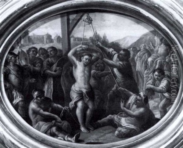 The Martyrdom Of Saint Bartholomew Oil Painting - Gaspare Diziani