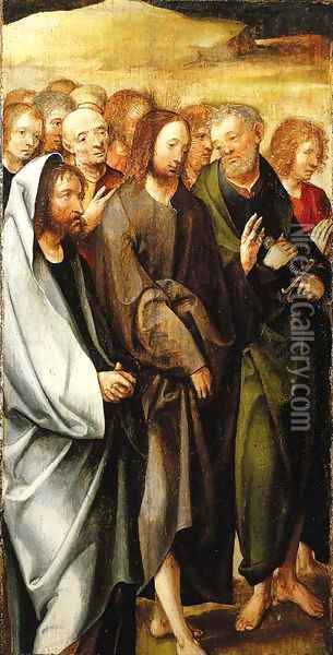 The Betrayal of Christ a fragment Oil Painting - Cornelius Engebrechtsz