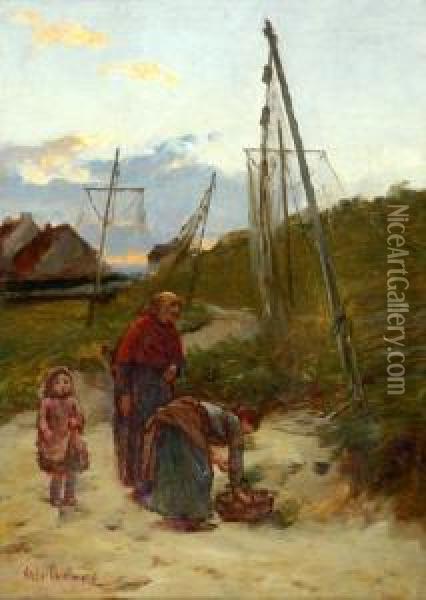 The Bait Gatherers Oil Painting - Hector Chalmers