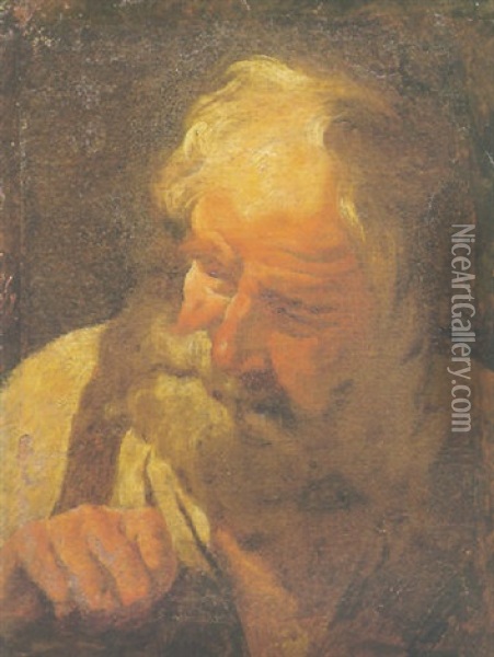 Busto Di Filosofo Oil Painting - Ubaldo Gandolfi
