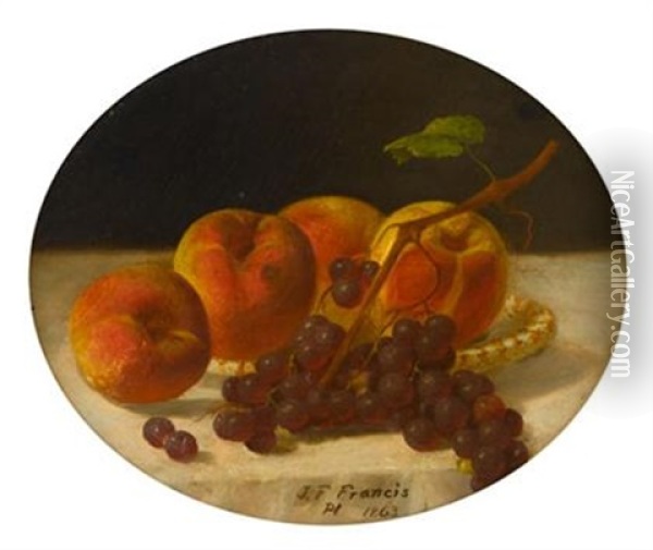 Pair Oils On Panel Oil Painting - John F. Francis