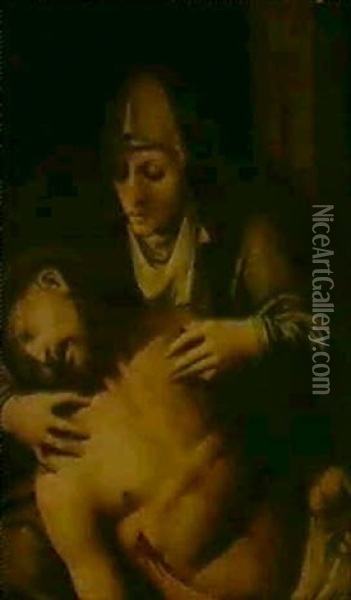 La Mort Du Christ Oil Painting - Luis de Morales