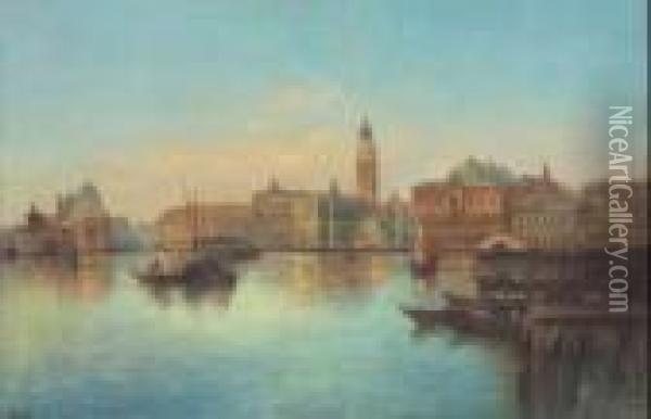 Veduta Di Venezia Oil Painting - Alberto Rossi